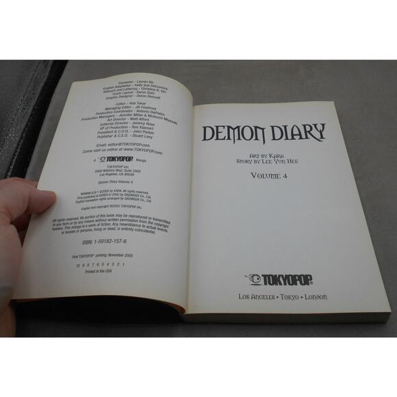 Demon Diary Vol 4 English Manga by Kara/Lee Yun-Hee 2005 Tokyopop Manhwa - Picture 4 of 8